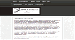 Desktop Screenshot of aaronandassociates.com