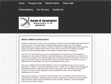 Tablet Screenshot of aaronandassociates.com